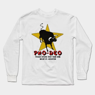 Vintage Texas Pho BBQ Long Sleeve T-Shirt